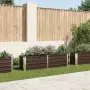 vidaXL Градинска висока леха кафява 160x40x45 см поцинкована стомана, снимка 2