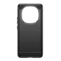 Силиконов кейс MBX Carbon, За Xiaomi Redmi Note 14 Pro+, Черен, снимка 2