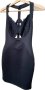 Черна неопренова рокля, ХС, снимка 1 - Рокли - 40957834