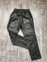 Нов елегантен естествена кожа панталон лек потур ластик на талията , снимка 2