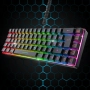 K208 Компактна TKL кабелна клавиатура RGB 69 клавиша – Черна НОВА, снимка 2