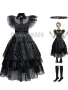 Детска рокля на Wednesday Adams от The Adams Family, Семейство Адамс, снимка 4