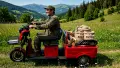 Електрическа триколка А10 карго лукс двуместна товарна, снимка 9