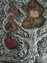 Две масивни гръцки икони от дърво и метал с орнаменти и релеф, снимка 5