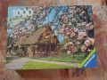Пъзел "Cottage Normandy” Ravensburger 1978г. 1000 части, снимка 1