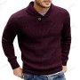 Елегантен мъжки пуловер с дълъг ръкав, 5цвята - 023, снимка 2