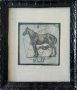 Продавам оригинална картина "Композиция с кон" на художника В. Василев, снимка 1
