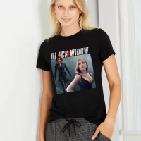 Тениски Marvel Черната вдовица Black Widow Модели цветове и размери, снимка 3 - Тениски - 33727764