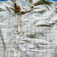 Бежова риза-каре-100% памук, снимка 6 - Ризи - 36343812