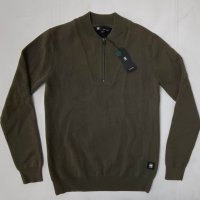 G-STAR RAW оригинално горнище S памук Sleeve Pocket Half Zip Pullover, снимка 1 - Пуловери - 40019701