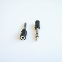 Букса преходна STEREO 6,3mm JACK(м)/3,5mm JACK(ж), снимка 1 - Други - 42603114