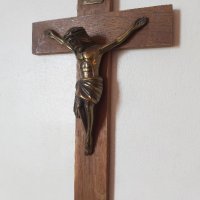 Стар кръст , Исус Христос 25х15см, снимка 2 - Други ценни предмети - 41394468