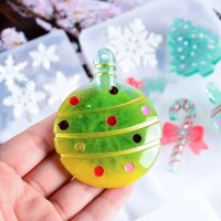 Голяма Коледна топка с декор силиконов молд форма фондан шоколад смола, снимка 4 - Форми - 34504421