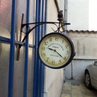 Стенен двулицев часовник, снимка 3 - Градински мебели, декорация  - 33819292
