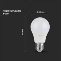 LED лампа 10,5W E27 Термопластик Неутрално Бяла Светлина, снимка 4 - Лед осветление - 15522655
