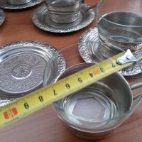 Руски чаши за чай стакани подстакани , снимка 6 - Антикварни и старинни предмети - 39915716