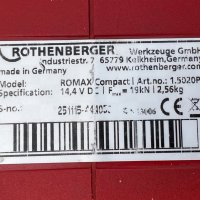 ROTHENBERGER Romax Compact - Акумулаторна преса за фитинги , снимка 5 - Други инструменти - 41542686