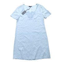 Нова PATRIZIA PEPE Light Blue Shirt Dress Дамска Рокля It 46 (BG L размер), снимка 2 - Рокли - 42655477