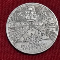 Сребърна монета от 10 DM 300 години Franckesche Stiftungen 1998 г, снимка 5 - Нумизматика и бонистика - 41937936