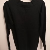Дамска черна блуза , снимка 3 - Блузи с дълъг ръкав и пуловери - 34598875