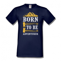 Мъжка тениска Born To Be Adventurer,Къмпинг,Планина,Изненада,Подарък,Поход,Връх,Хижа,, снимка 10 - Тениски - 36348544