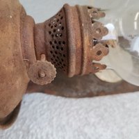 Газена лампа метална, снимка 5 - Антикварни и старинни предмети - 42685585