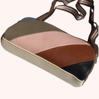 CROSSBODY//многоцветни малки дамски чантички//естествена кожа, снимка 1 - Чанти - 39832364