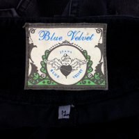Blue Velvet Jeans Къса памучна дънкова пола с камъни, снимка 7 - Поли - 41602565