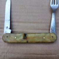 Старо ножче Сърп и чук. Вилица , снимка 2 - Антикварни и старинни предмети - 42468561