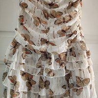 Лятна рокличка с пеперудки размер S/M цена 8 лв., снимка 4 - Рокли - 42651835