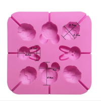 Заек Яйце Великденски Мики Маус силиконов молд форма за направа на близалки на клечка декор фондан ш, снимка 1 - Форми - 44747504