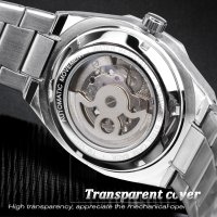 Механичен часовник FORSINING Tourbillon - Skeleton Diamond хомидж на Audemars Piguet Royal Oak, снимка 6 - Мъжки - 41552199