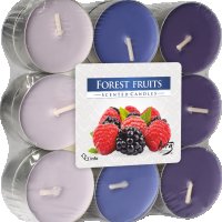 Малки свещички чаени с аромат Горски плодове 18 броя, снимка 1 - Ароматизатори - 41520189