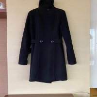 Черно палто с качулка, снимка 5 - Палта, манта - 34262935