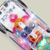 Музикална и светеща, прозрачна, полицейска кола играчка за деца, снимка 2 - Музикални играчки - 42370758