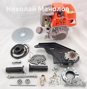 Двигател за велосипед със страничен монтаж универсален 60 кубика, снимка 1