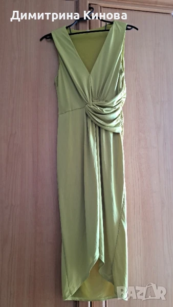 Рокля xs светло зелена, снимка 1