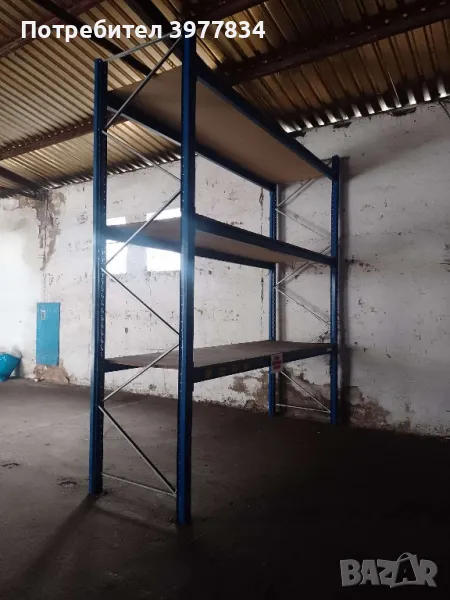 Стелажи 4/3.6/1м; 1тон на ред, снимка 1