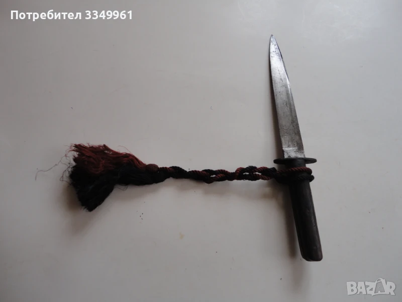 Старинен немски армейски пискюл кортик сабя , снимка 1