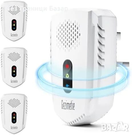 Нов Ултразвуков уред против вредители – 4 броя за Мишки, хлебарки, комари, снимка 1