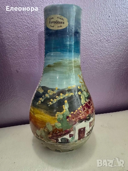 ръчно рисувана ваза, снимка 1