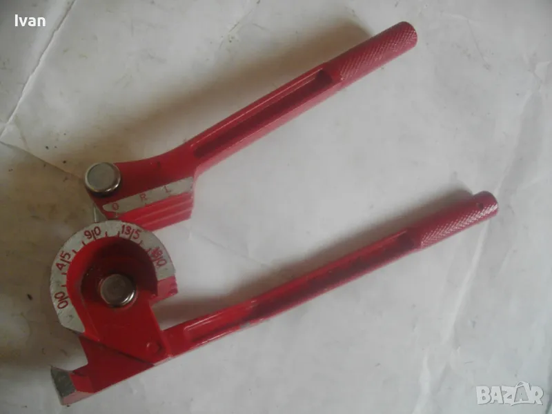 НОВ ТРОЕН ТРЪБОГИБ 6мм-8мм-10мм РЪЧЕН УРЕД ЗА ОГЪВАНЕ НА ТРЪБИ 0-180 ГРАДУСА 25мм РАДИУС, снимка 1