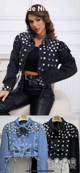 Дамско дънково яке  , снимка 1