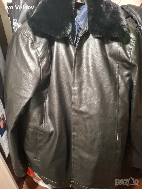 Зимно кожено яке(хл)!, снимка 1