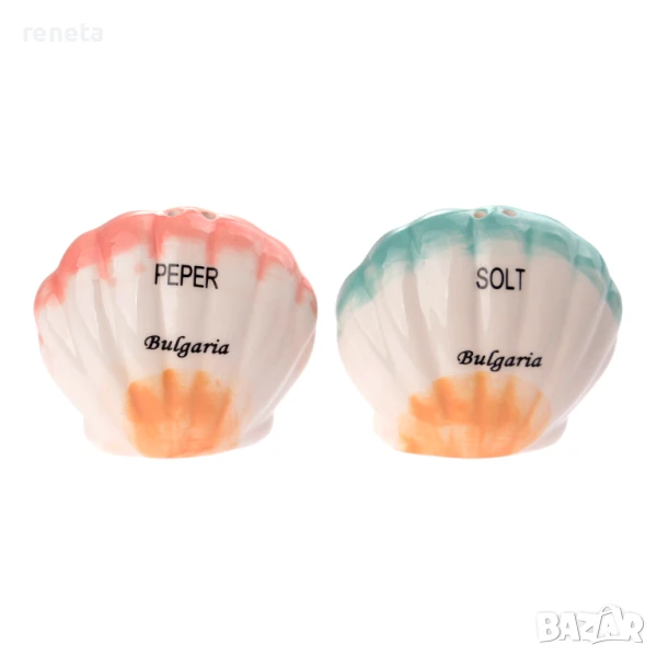 Комплект за сол и пипер, Миди, 2 броя, Керамични, 6.5х6 см, снимка 1