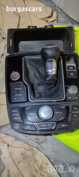 Средна конзола джойстик Топка скорости Audi A6 C7 4G , снимка 1