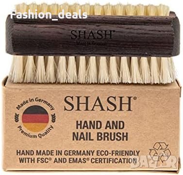 Нова SHASH Handmade Ръчно изработена четка за нокти и ръце термобукова дървесина , снимка 1