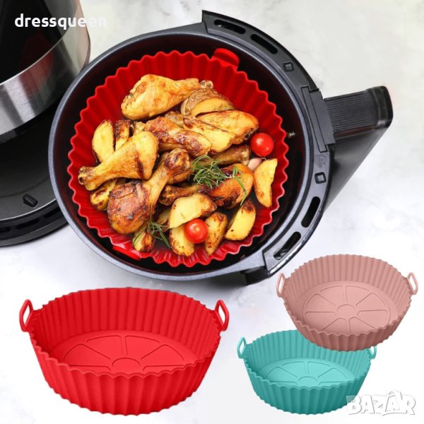 3918 Силиконова форма за печене в еър фрайър, снимка 1