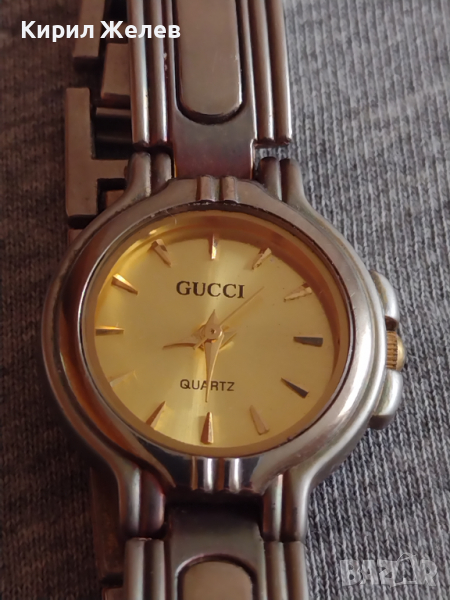 Марков дамски часовник GUCCI QUARTZ много нежен Фин дизайн - 22365, снимка 1