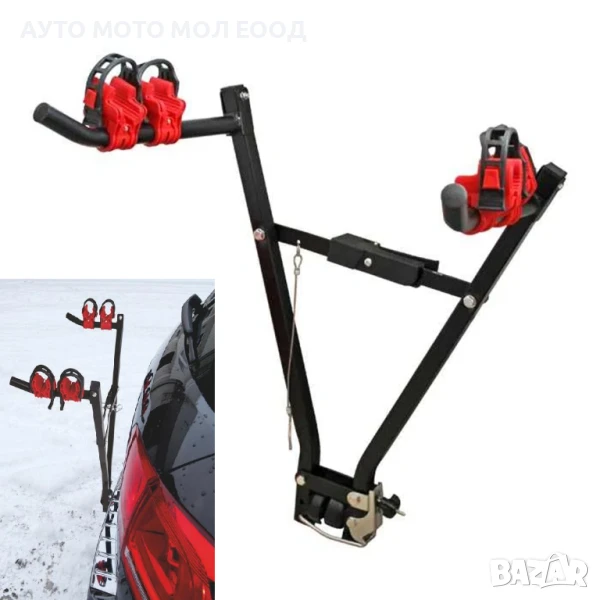 Вело стойка за багажник на автомобил с теглич - 2 велосипеда., снимка 1